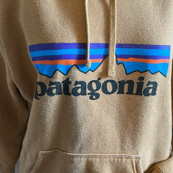 PATAGONIA FLEESE LINED HOODIE ORANGE SWEATSHIRT WOMENS SZ  S MENS SZ XS - Picture 2 of 16